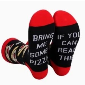 NIP "If You Can Read This Bring Me Some Pizza" Socks